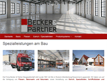 Tablet Screenshot of beckerpartnergmbh.de